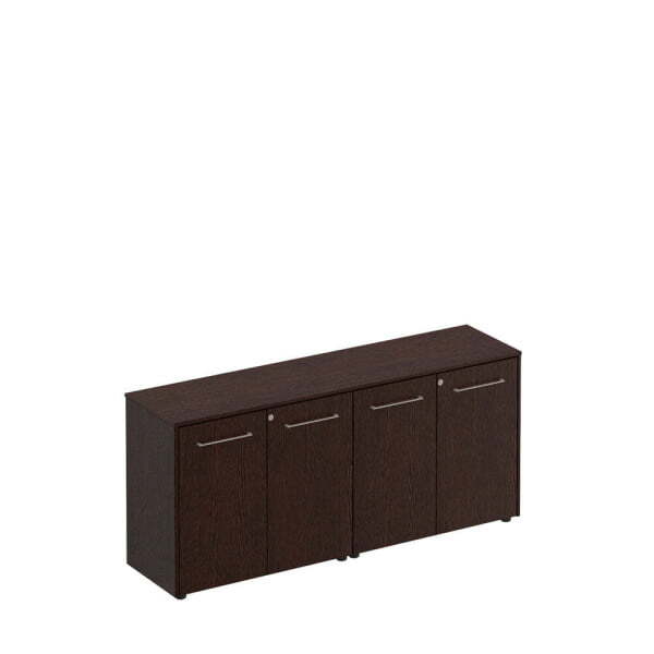 Шкаф комбинированный низкий (закрытый + закрытый) Reventon МЕ 306 1840x460x810 (Венге темный)