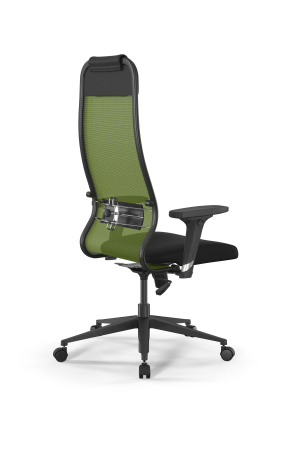 Кресло для руководителя Метта Sit 10 B1-111D - X2+UMF(X1) /Ub00/Wh00/D02P(M09.B11.G19.W02) (Зеленый | Черный)