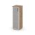 Шкаф средний узкий SN.STU.E-206(L) (400х400х1203) (Антрацит/Тиквуд Светлый/Сатин)