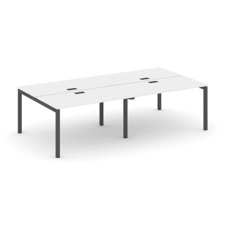 Рабочая станция 2-х сторонняя SN-5P.DRS-032 (2360х1232х750) (Белый/Металл Антрацит)