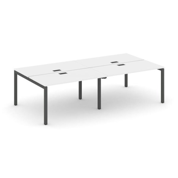 Рабочая станция 2-х сторонняя SN-5P.DRS-041 (1960х1432х750) (Белый/Металл Антрацит)
