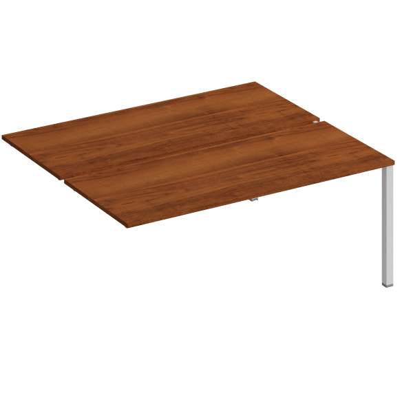 Секция стола рабочей станции на металлокаркасе КФ (2х180) Комфорт КФ К.1147-1 1800x1540x750 (Французский орехСерый)