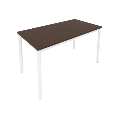 Стол письменный на металлокаркасе Slim С.СП-5 1380x720x750 (Венге Цаво/Белый металл)
