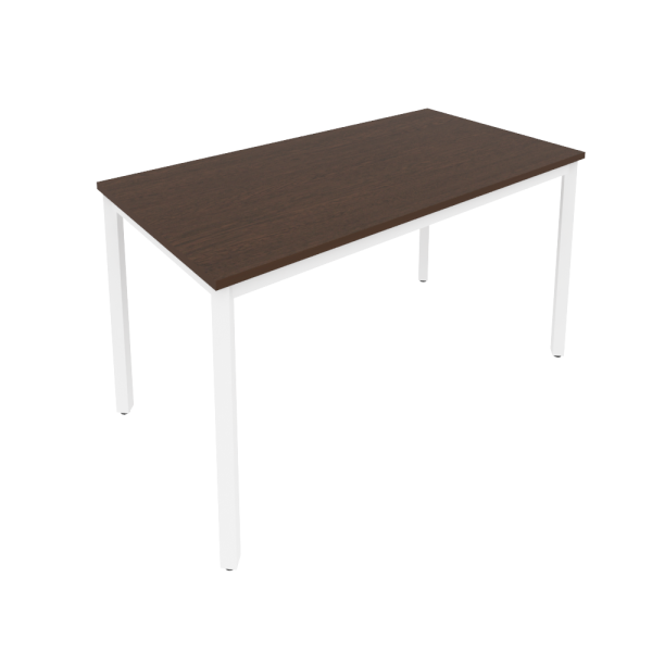 Стол письменный на металлокаркасе Slim С.СП-5 1380x720x750 (Венге Цаво/Белый металл)