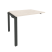 Наборный элемент рабочей станции на П-образном м/к Onix O.MP-1.NRS-1.8 980x800x750 (Тиквуд Темный/Белый Металл)