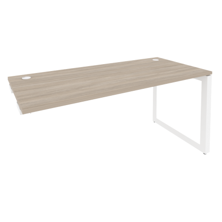 Стол-приставка на О-образном м/к к опорным элементам Onix O.MO-SPR-4.7 1580x720x750 (Дуб Аттик/Белый Металл)
