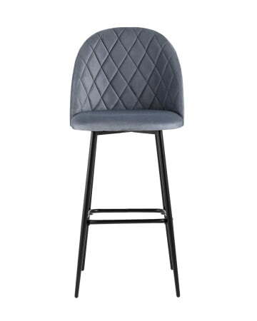 Стул барный Марсель велюр серый (Стул барный Марсель серый)
