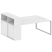 Рабочая станция с шкафом-купе на О-образном м/к Metal System Style БО.РС-СШК-2.5 Т 2210x1475x1098 (Дуб наварра/Серый металл)