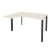 Стол эргономичный левый на П-образном м/к Onix O.MP-SA-3L 1380x1180x750 (Тиквуд Темный/Белый Металл)