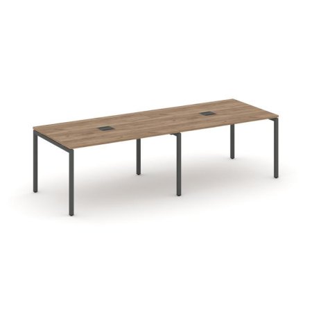 Стол переговорный SN-4P.SPRG-013 (2760х980х750) (Дуб Табак/Металл Антрацит)