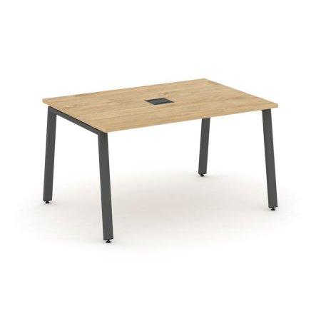 Стол переговорный SN-6A.SPRG-001 (980х980х750) (Тиквуд Светлый/Металл Антрацит)