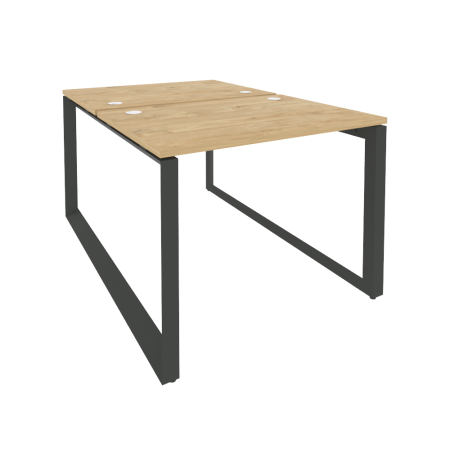 Рабочая станция на О-образном м/к Onix O.MO-D.RS-2.1.7 980x1475x750 (Тиквуд Светлый/Черный металл)