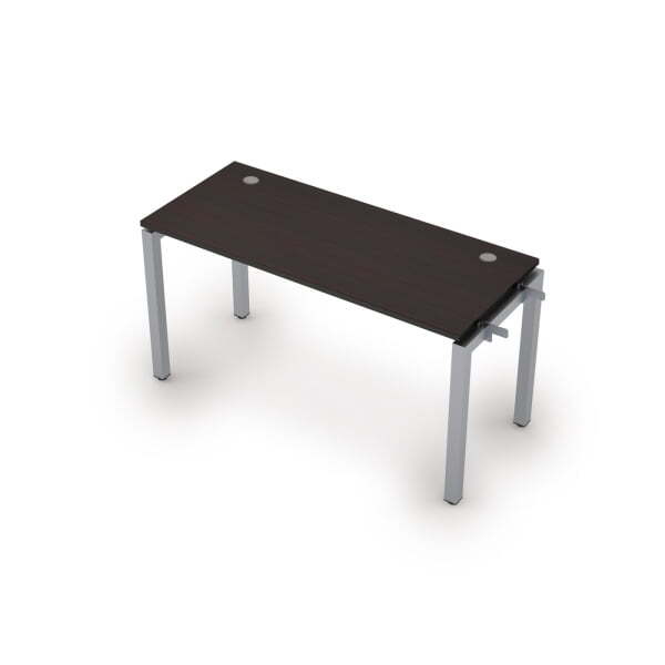 6МБН.5169  Линейная бенч-система, начальный модуль (1400x600x750) (Венге/Алюминий матовый)