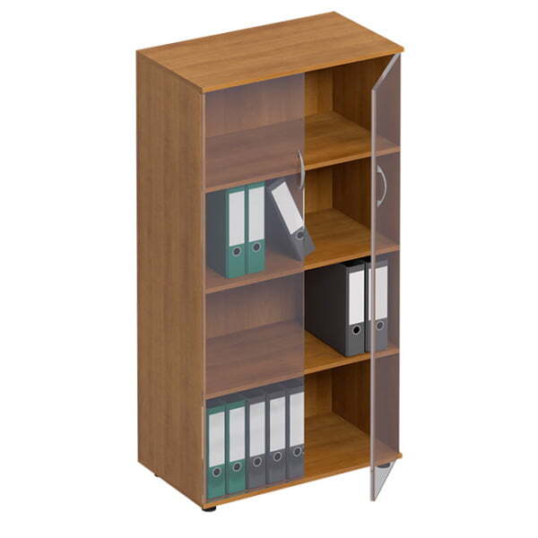 Шкаф для документов со стеклом Формула ФР 366 800x450x1480 (Вяз светлый)