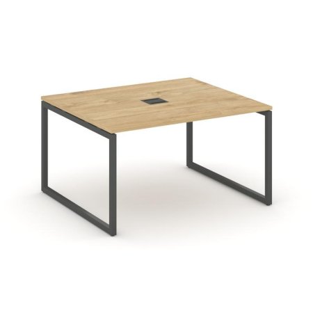 Стол переговорный SN-4O.SPRG-034 (1580х1180х750) (Тиквуд Светлый/Металл Антрацит)