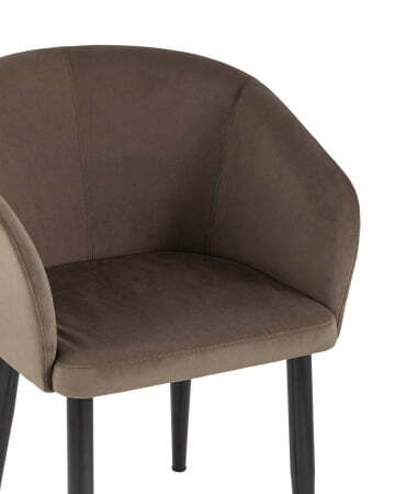 Кресло Ральф велюр коричневый (Стул Ральф коричневый)