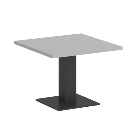 Стол журнальный квадратный VR.SP-5-60.2G 600x600x450 (Серый/Антрацит Металл)