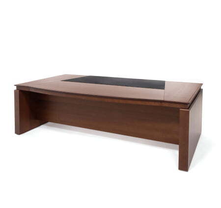 LAGO СТОЛ ПИСЬМЕННЫЙ ЗАКРУГЛ. (Итальянский Орех/Черный)