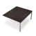 6МБК.5289 Бенч-система на 2 рабочих места, конечный модуль (1400x1635x750) (Шамони светлый/Алюминий матовый)