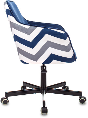 Кресло CH-380M сапфировый Italia 17 зигзаг крестов. металл (Синий)