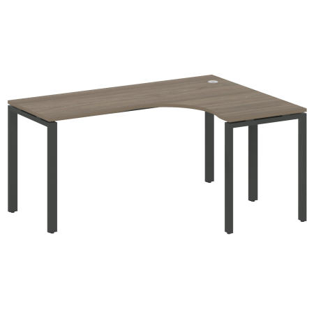 Стол криволинейный правый Metal System Style БП.СА-4 Пр 1600x1200x750 (Вяз/Антрацит металл)