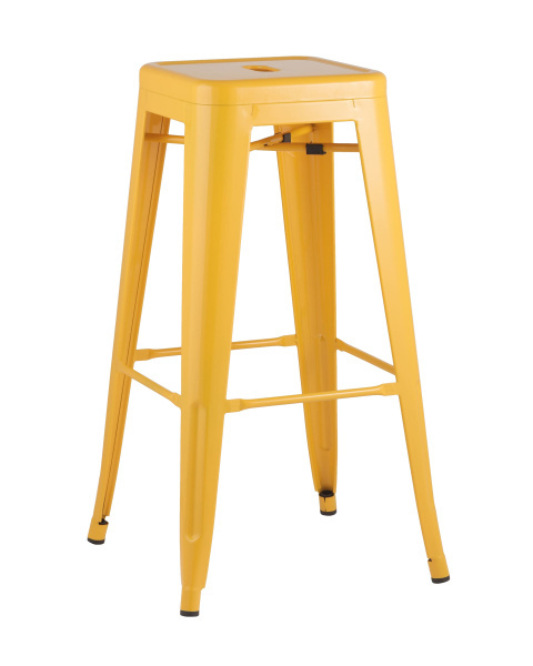 Стул барный TOLIX желтый глянцевый (Стул барный Tolix желтый глянцевый)