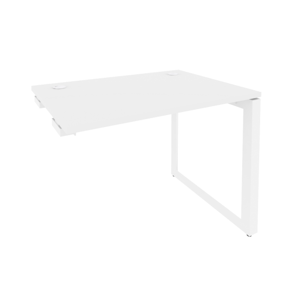 Стол-приставка на О-образном м/к к опорным элементам Onix O.MO-SPR-1.7 980x720x750 (Белый Бриллиант/Белый Металл)
