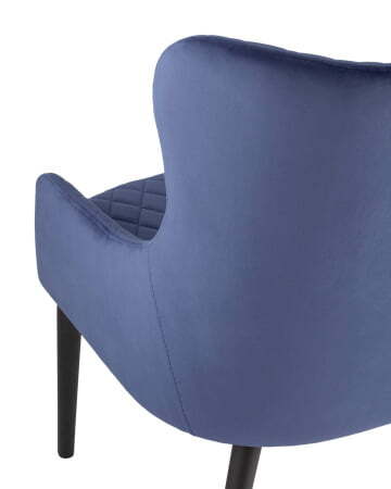 Кресло Ститч велюр королевский синий (Стул-кресло Ститч синий)