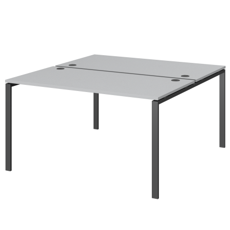 Бенч двойной на 2 рабочих места Арго-М АМБ-002 1200x1496x760 (Серый/Антрацит)