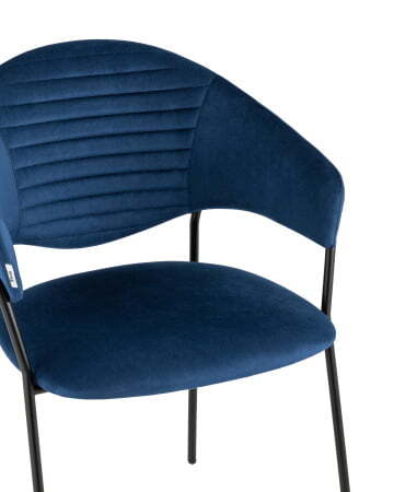 Стул Алексис велюр синий (Стул Алексис синий)