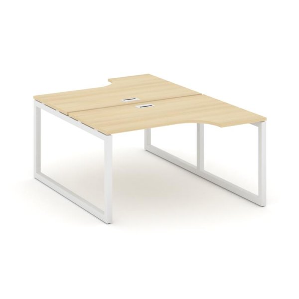 Рабочая станция эргономичная SN-5O.DRPA-022 (1580х1632/1992х750) (Акация Лорка/Металл Белый)
