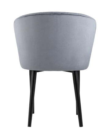 Стул с подлокотниками Нейтон велюр серый (Стул Нейтон серый)