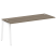Проходной наборный элемент рабочей станции Metal System Style БА.ПРС-СП-1.5 1800x720x750 (Дуб Наварра/Серый металл)
