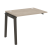 Наборный элемент рабочей станции на деревянных опорах Onix Wood OW.1.NRS-1.7 980x720x750 (Тиквуд Светлый/Дуб Темный)