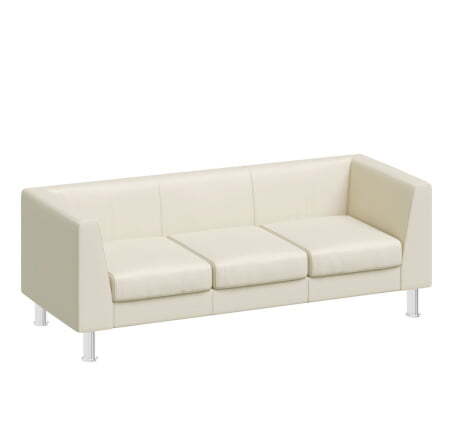 EVA Диван 3-местный (БЕЖЕВЫЙ/КОЖА)