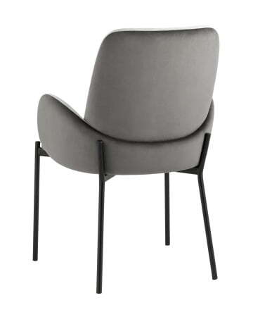 Стул Дивора велюр светло-серый с темно-серой спинкой (Стул Дивора светло-серый, темно-серый)