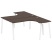 Рабочая станция криволинейная Metal System Style БА.РАС-СА-2.4 1600x2435x750 (Дуб Наварра/Серый металл)
