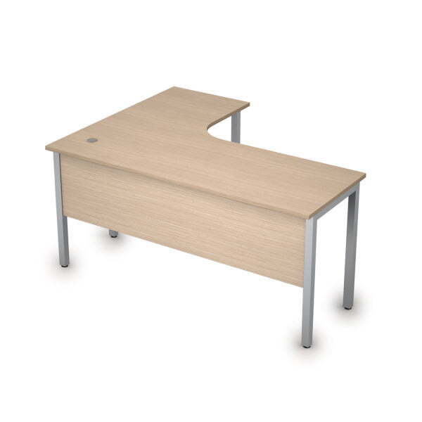 Стол письменный на металлокаркасе прав одиночная опора заказывается отдельно Стиль 2МД.133 1600x1200 (ДубСерый)