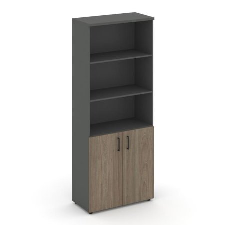 Шкаф высокий широкий SN.STS-101 (796х400х1982) (Антрацит/Вяз Благородный)