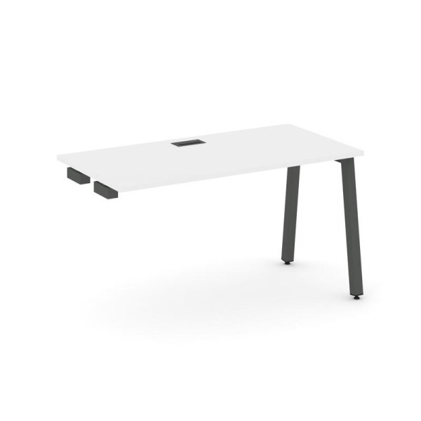 Стол-приставка к опорным элементам SN-5A.OPRS-004 (1580х600х750) (Белый/Металл Антрацит)