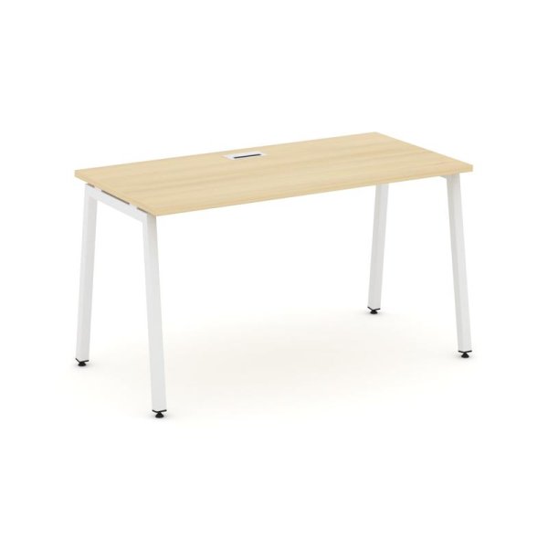 Стол письменный SN-4A.SP-001 (980х600х750) (Акация Лорка/Металл Белый)