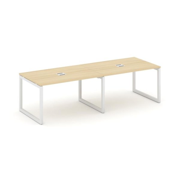 Стол переговорный SN-5O.SPRG-011 (1960х980х750) (Акация Лорка/Металл Белый)