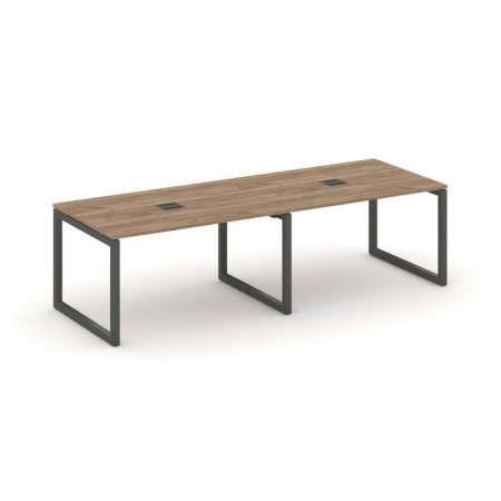 Стол переговорный SN-5O.SPRG-013 (2760х980х750) (Дуб Табак/Металл Антрацит)