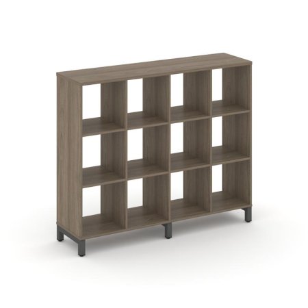 Каркас стеллажа 3 яруса SN.KS-340 (1488х400х1248) (Вяз Благородный/Металл Антрацит)