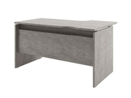 Стол письменный левый Solution D-34 1400x880x750 (Бетон/Кашемир)