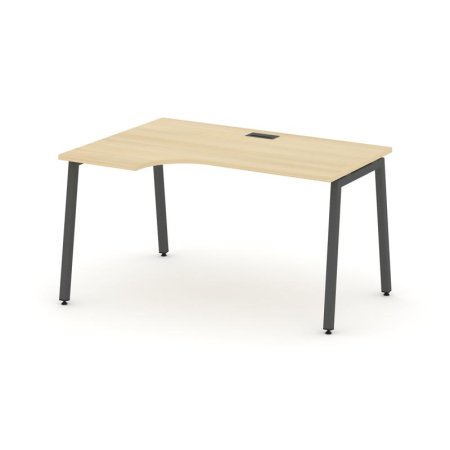 Стол рабочий эргономичный SN-4A.SPA-012(L) (1580х700/980х750) (Акация Лорка/Металл Антрацит)