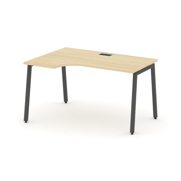 Стол рабочий эргономичный SN-4A.SPA-001(L) (1380х600/980х750) (Акация Лорка/Металл Антрацит)