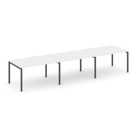 Стол переговорный SN-4P.SPRG-024.3 (4740х980х750) (Белый/Металл Антрацит)