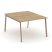 Рабочая станция 2 места ES.D.RS-2.2-VP (1180х1500х750) (Тиквуд Светлый/Металл Латте)