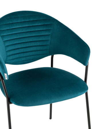 Стул Алексис велюр сине-зелёный (Стул Алексис сине-зеленый)